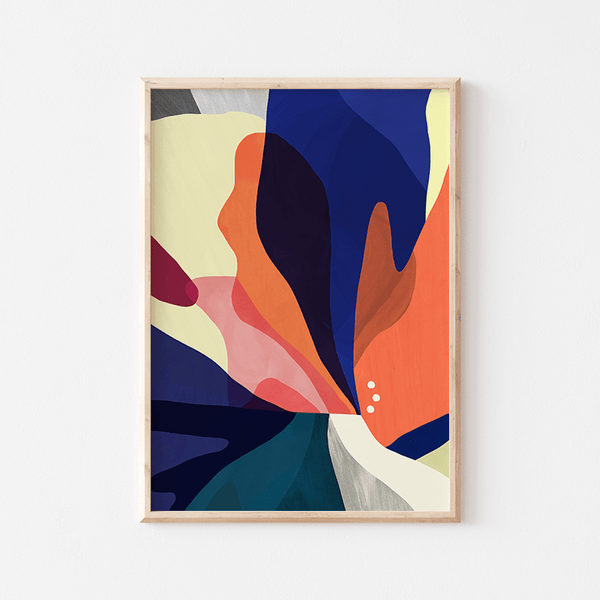 美術アート作品  フランス ハザン 絵画ヴィンテージ97-98カタログ青 PRINTEMPS BLEU by Noémie Cédille | DeCasa -海外アート