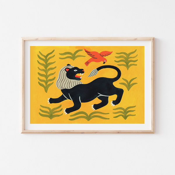 LOSTnFOUNDS★ヴィンテージ★ライオンちゃん★海外★ Lion by Julie Brouant | DeCasa -海外アートポスターセレクトショップ