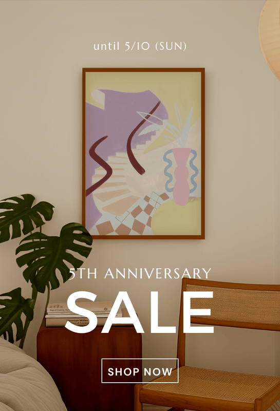 【祝5周年】感謝のアニバーサリーセール開催！アートポスターが700円オフ！5月10日（日）まで！| DeCasa - ヨーロッパのアートポスターのオンラインセレクトショップ