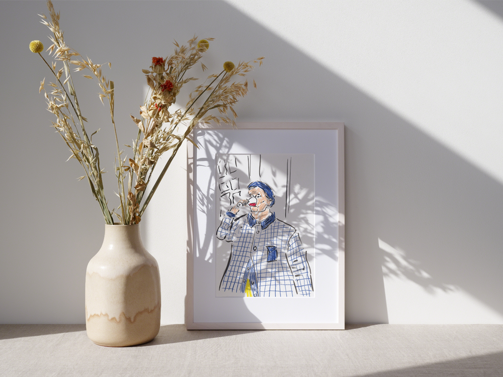 アートポスター Le pêcheur Marion Bretagne Le pêcheur by Marion Bretagne | DeCasa -ヨーロッパのアート