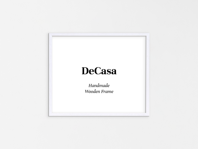 ホワイト | ハンドメイド木製フレーム | DeCasa -ヨーロッパのアート＆ポスターセレクトショップ