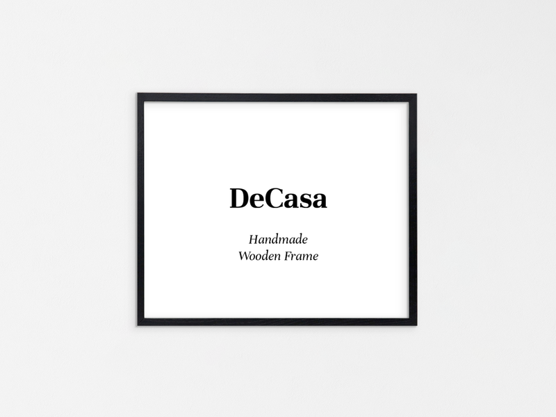 ブラック | ハンドメイド木製フレーム | DeCasa -ヨーロッパのアート＆ポスターセレクトショップ