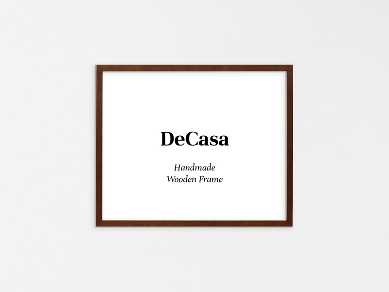 ブラウン | ハンドメイド木製フレーム | DeCasa -ヨーロッパのアート＆ポスターセレクトショップ
