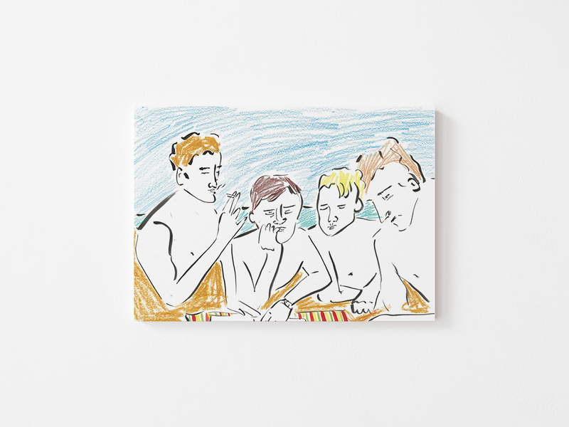 Beach Boyz by Marion Bretagne | DeCasa -ヨーロッパのアート＆ポスターショップ