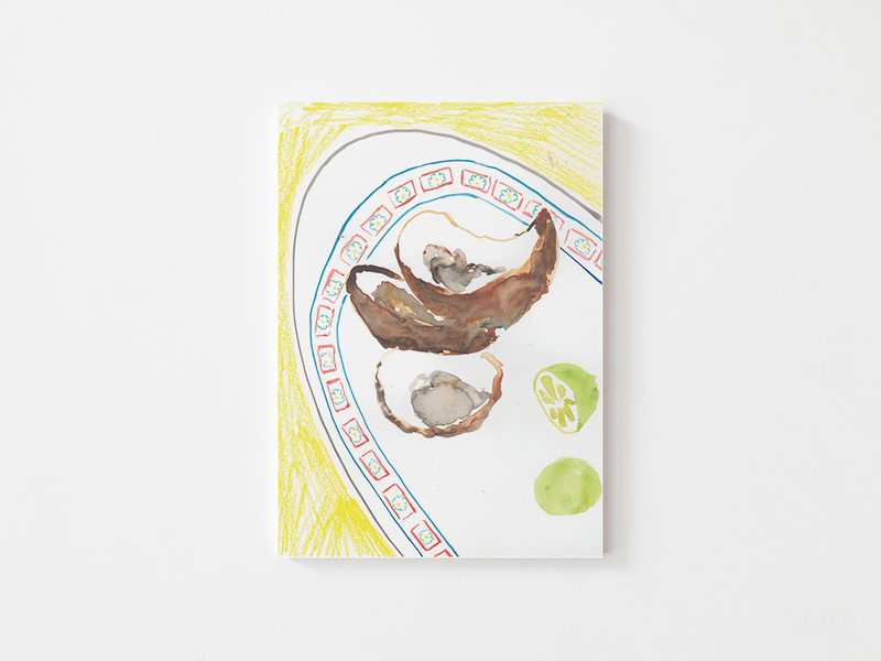 Lefty Oysters by Marion Bretagne | DeCasa -ヨーロッパのアート＆ポスターショップ | インテリアアート | カラフルアート | 海外ポスター | モダンアート | イラスト | オイスター | 食べ物 | おしゃれポスター