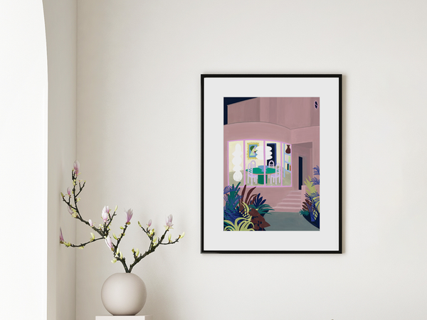 Lighted Windows（明かりのついた窓）by Frauke Schyroki | DeCasa -ヨーロッパのアート＆ポスターセレクトショップ | インテリアアート | カラフルアート | 海外ポスター | モダンアート | 現代アート | おしゃれポスター